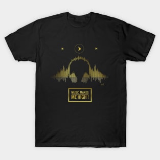 Night music gold T-Shirt